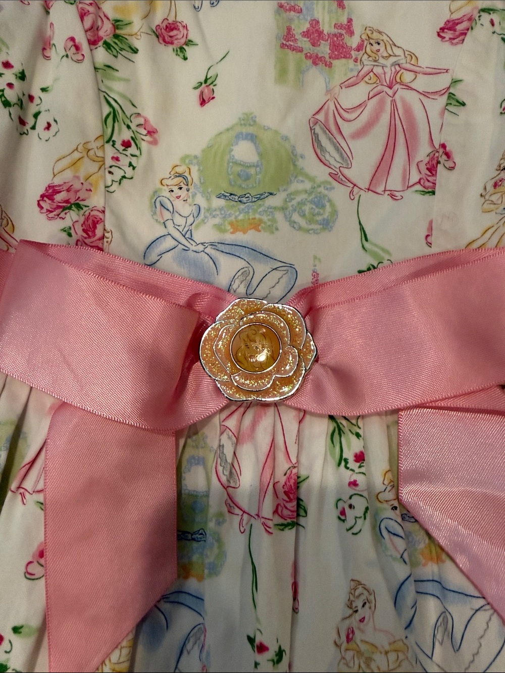 Disney Princess Dress in White and Pink - Picture 5 of 6